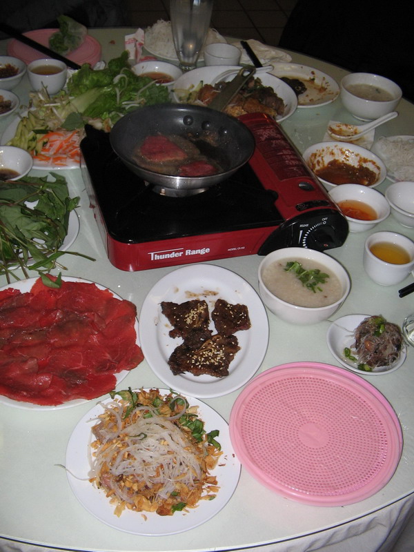 7 dishes of beef cooked in 7 styles
